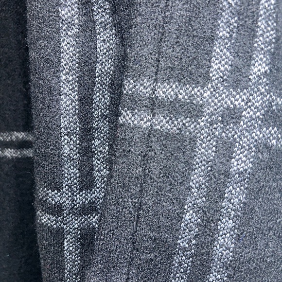 Adrienne Vittadini Gray Black Plaid Wool Coat Women’s Sz 1X - Picture 10 of 13